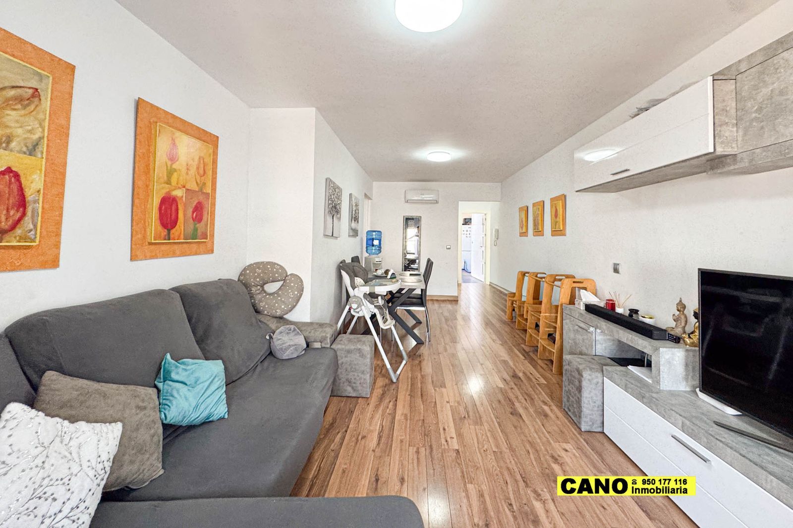 Living room of Flat for sale in Roquetas de Mar