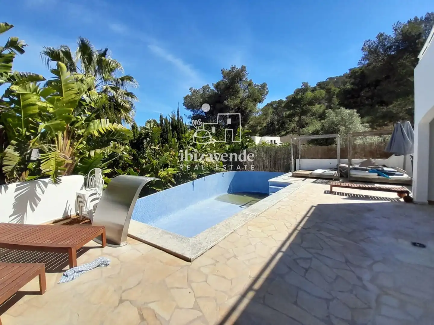 Jardí de Casa o xalet en venda en Santa Eulària des Riu amb Aire condicionat, Calefacció i Piscina