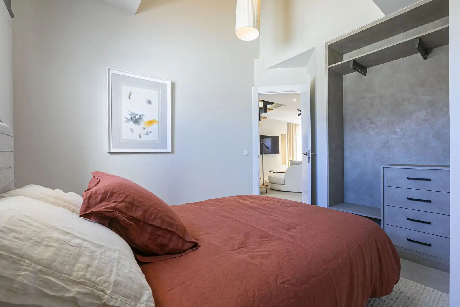 Schlafzimmer von Maisonette zum Verkauf in Marbella mit Klimaanlage, Terrasse und Möbliert