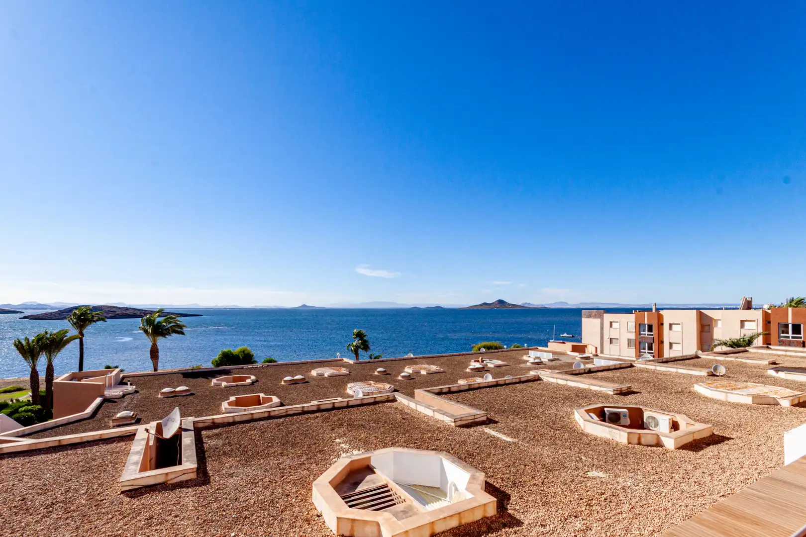 Terrasse von Wohnungen zum Verkauf in La Manga del Mar Menor mit Klimaanlage, Heizung und Terrasse