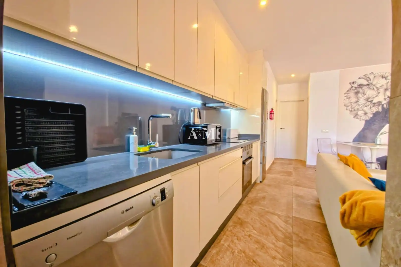 Küche von Wohnung zur Miete in Guardamar del Segura mit Klimaanlage, Heizung und Terrasse