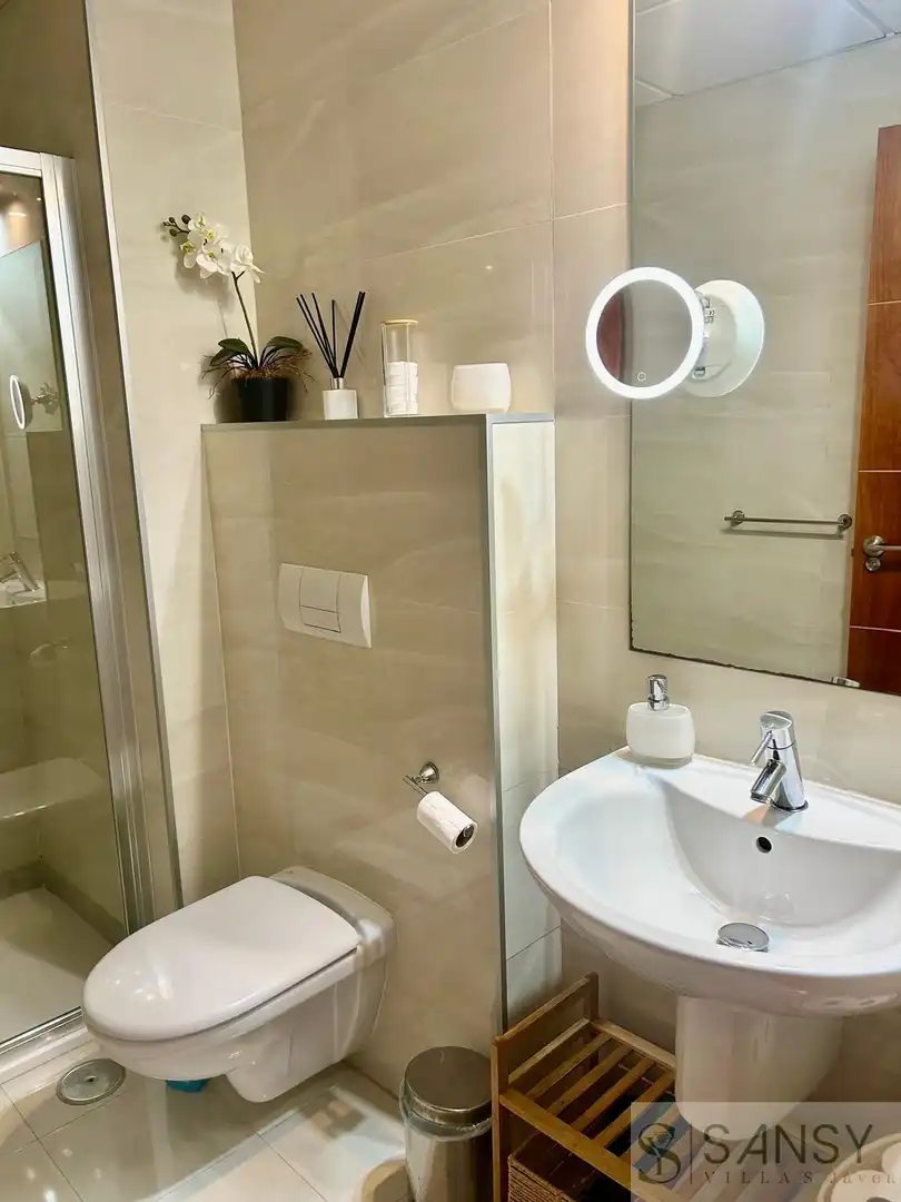 Bany de Apartament de lloguer en Jávea / Xàbia amb Aire condicionat, Calefacció i Terrassa