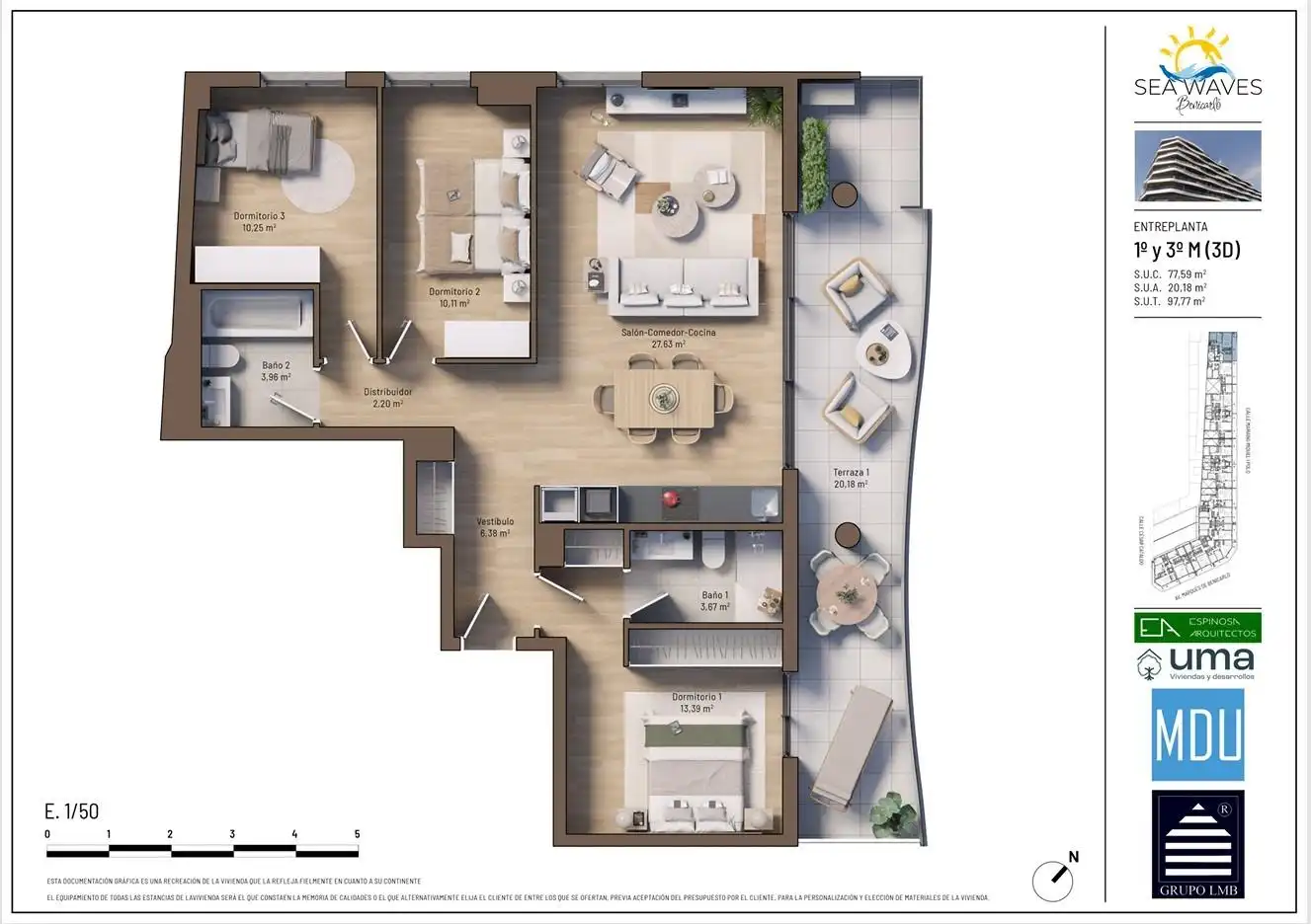 Piso con piscina en venta en Avenida Avinguda del Marquès de Benicarló, imagen 2
