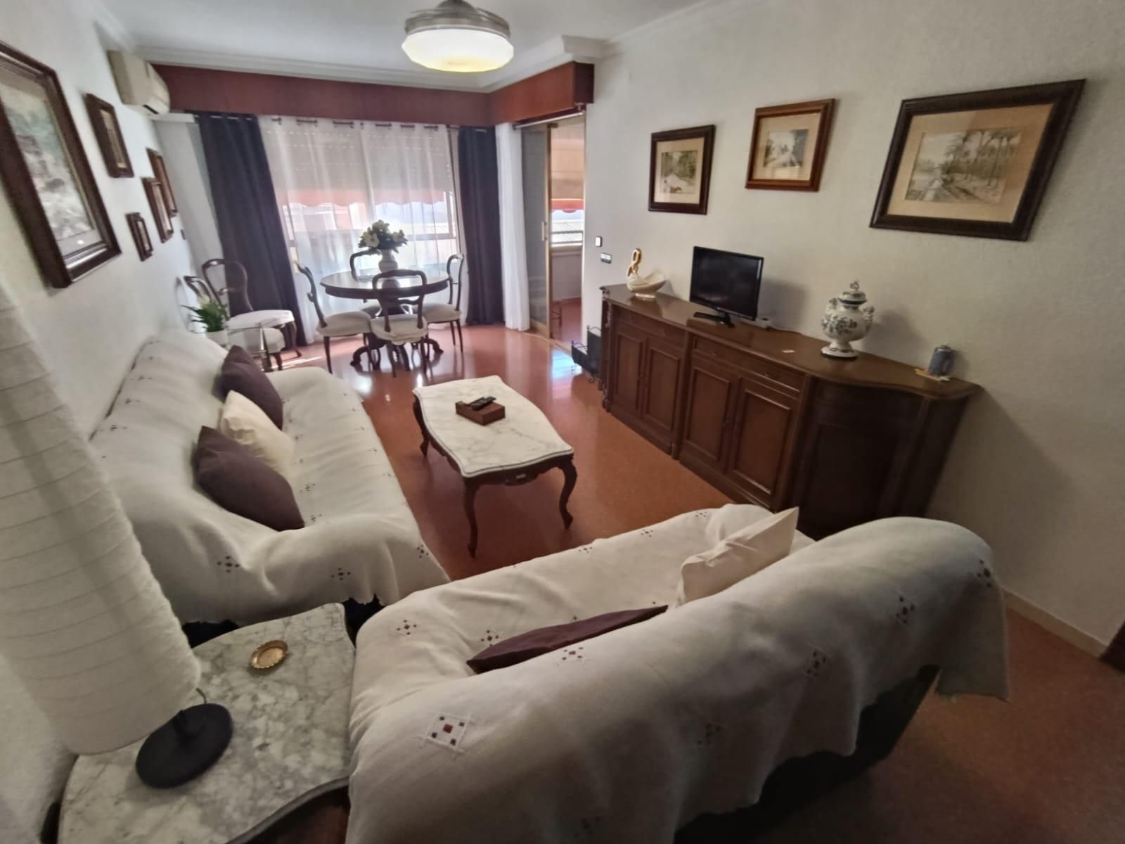 Sala de estar de Piso de alquiler en Alicante / Alacant con Terraza