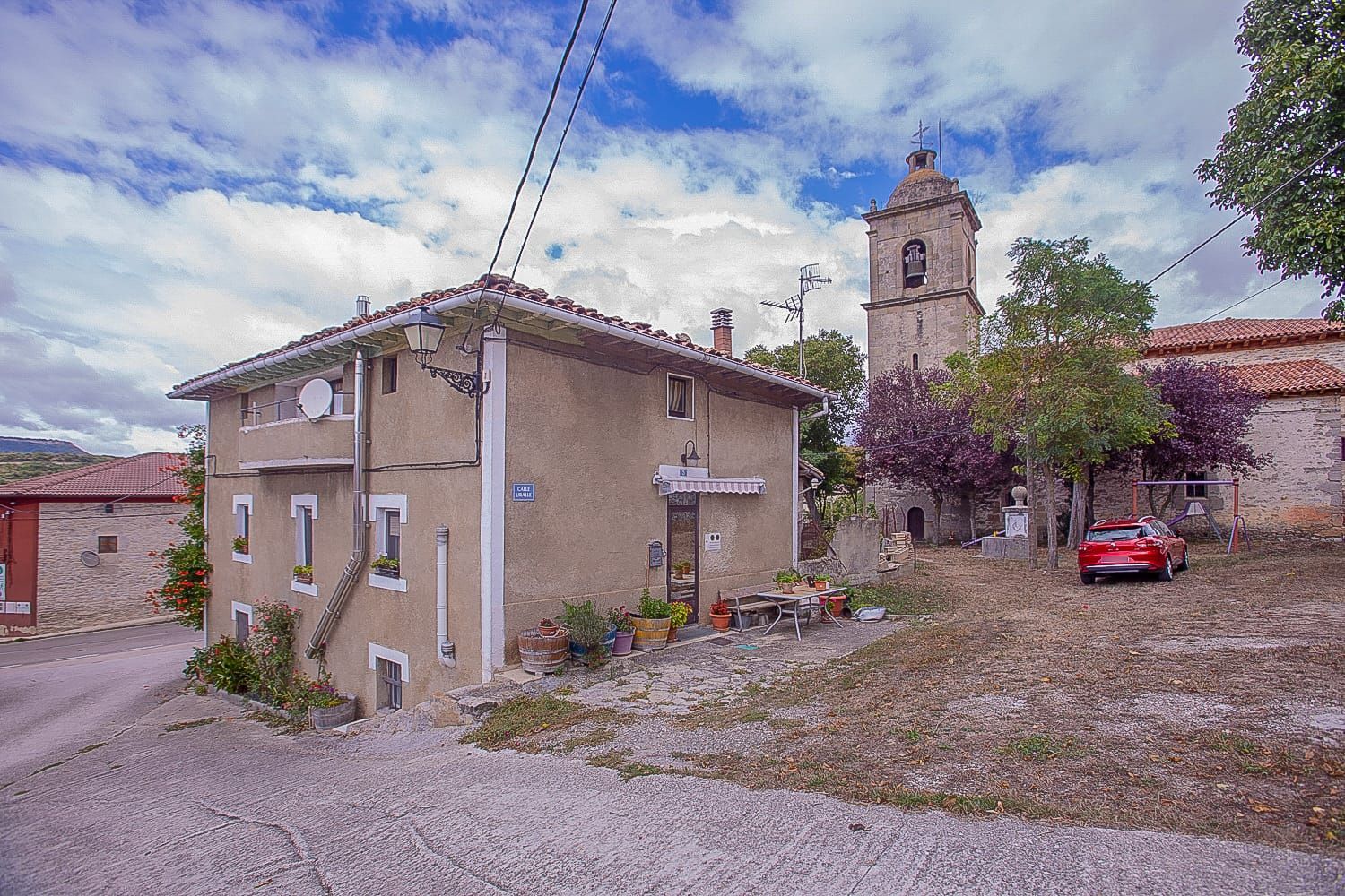 Vista exterior de Casa o xalet en venda en Berberana amb Traster i Balcó