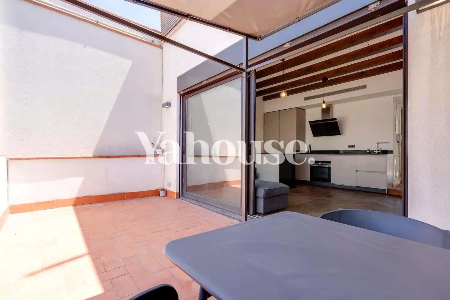 Terrace of Flat for rent in Barcelona  with Air Conditioner, Heating and Parquet flooring