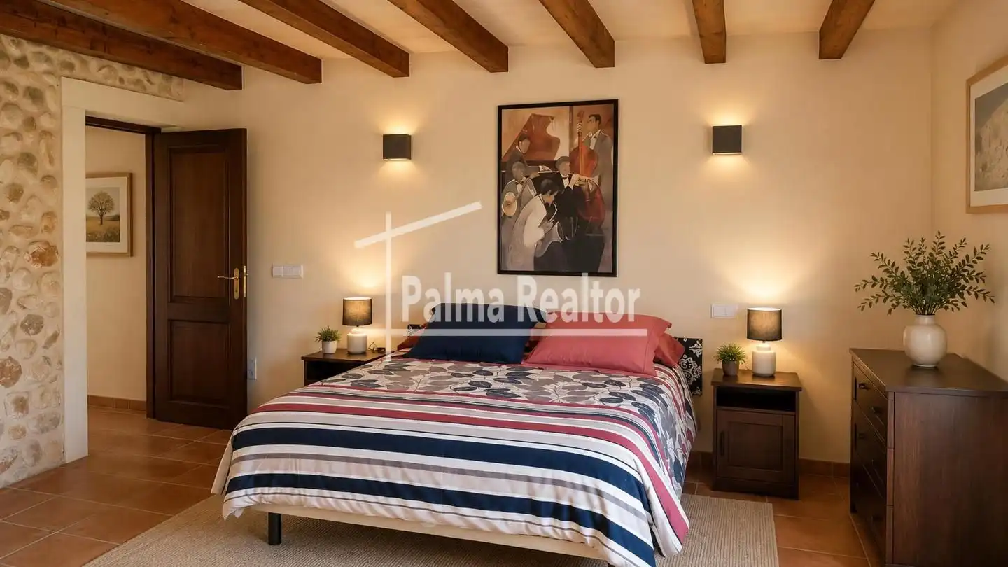 Habitación de Finca rústica en venta en Binissalem con Calefacción, Jardín privado y Terraza