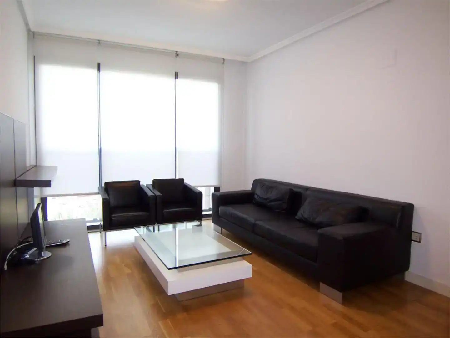 Wohnzimmer von Wohnung zur Miete in  Madrid Capital mit Klimaanlage und Schwimmbad