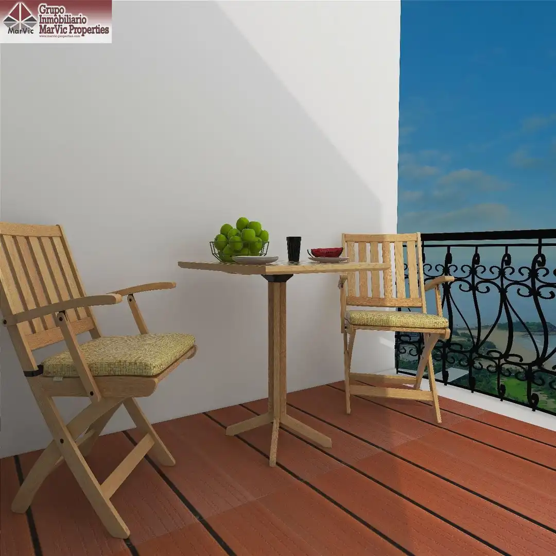 Terraza de Apartamento en venta en Villajoyosa / La Vila Joiosa con Aire acondicionado, Terraza y Amueblado