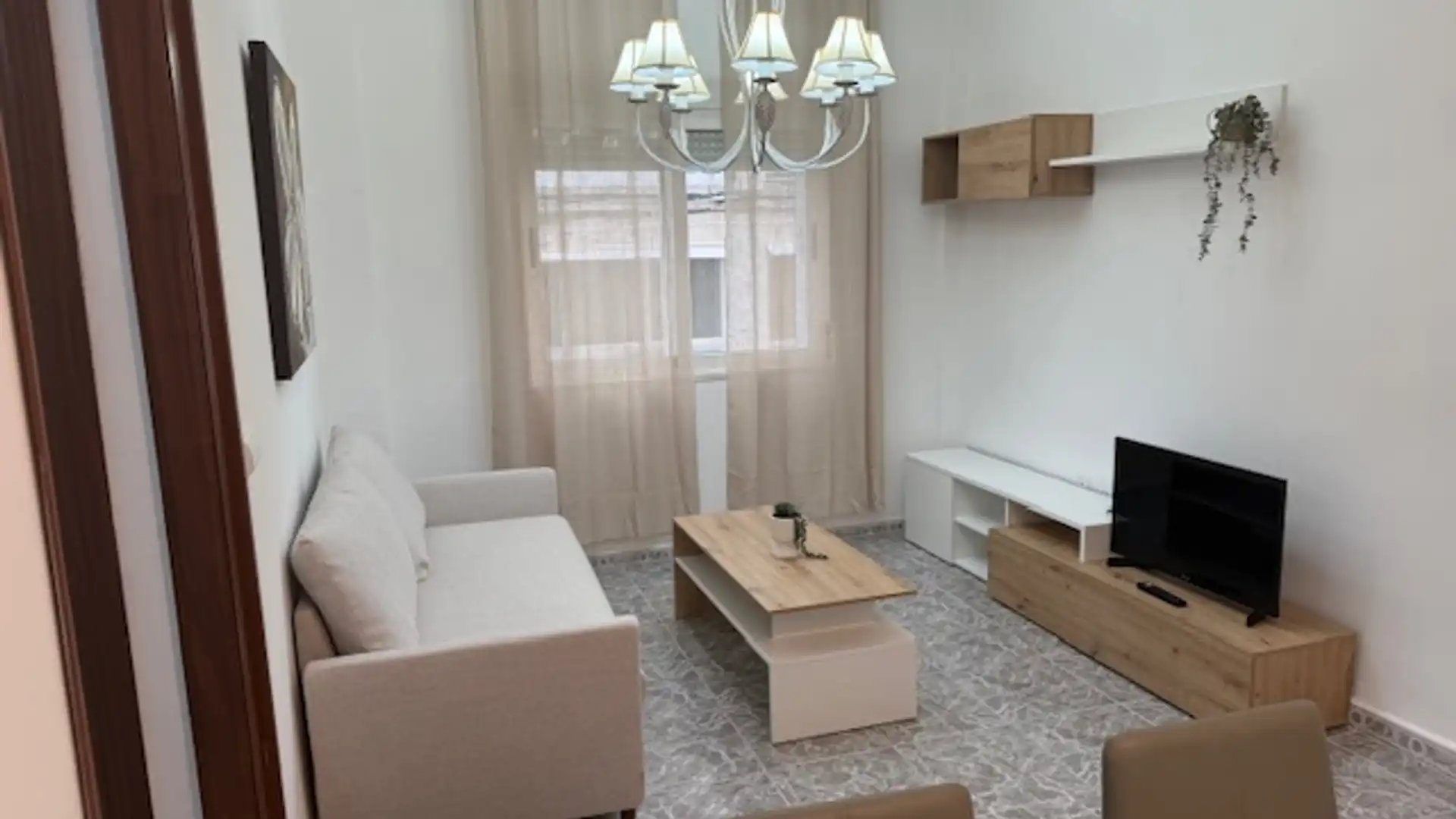 Sala de estar de Piso de alquiler en Puertollano con Aire acondicionado, Calefacción y Amueblado