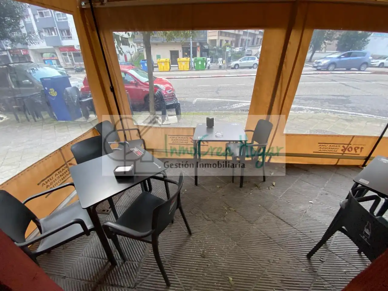 Terrace of Commercial properties for transfer in Vigo   with Air Conditioner and Furnished