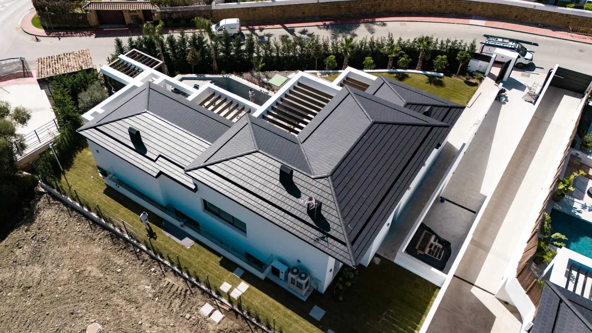 Vista exterior de Casa o chalet en venta en Marbella con Aire acondicionado, Jardín privado y Terraza