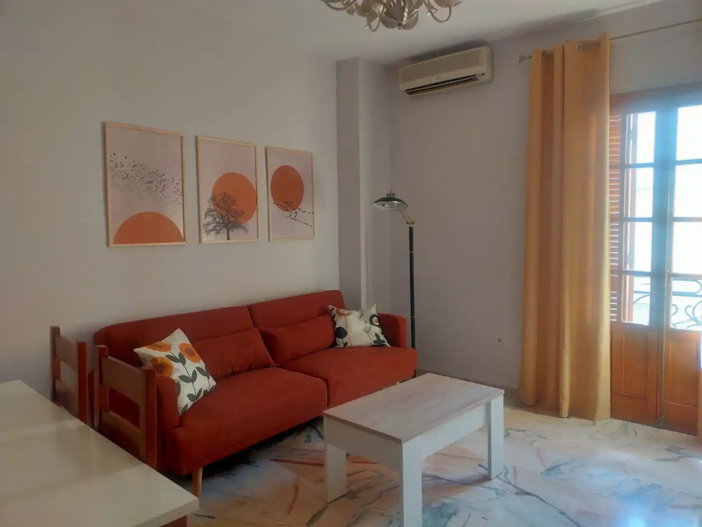 Living room of Flat for rent in Jaén  with Air Conditioner, Storage room and Furnished