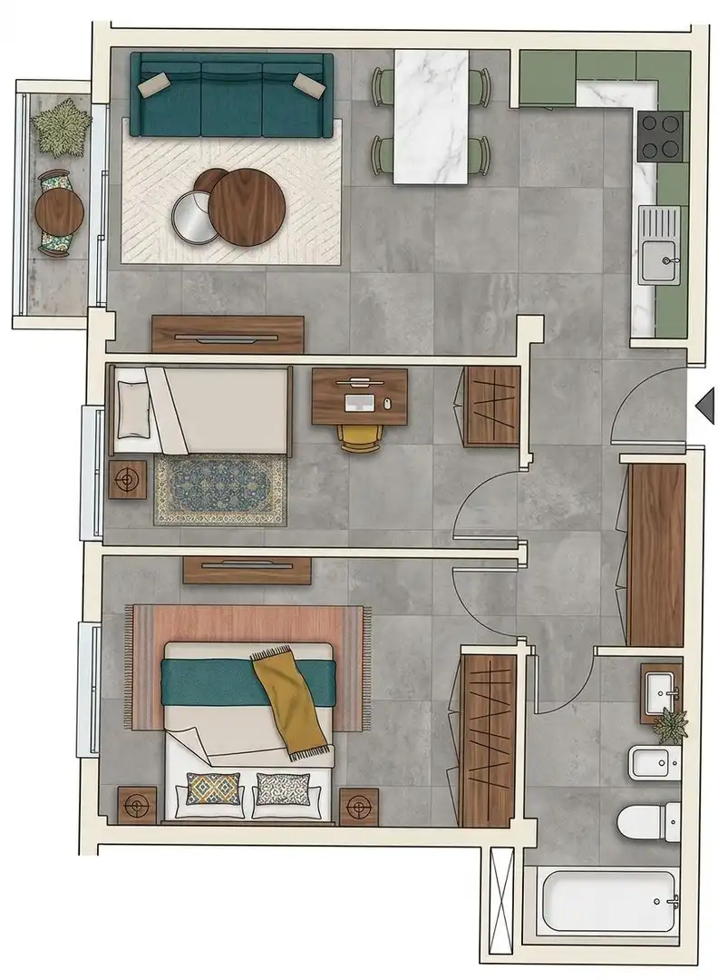 Bedroom of Flat for sale in Arona  with Balcony
