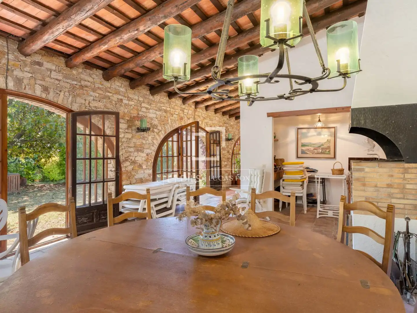 Dining room of Houses for sale in Begur  with Private garden, Terrace and Storage room