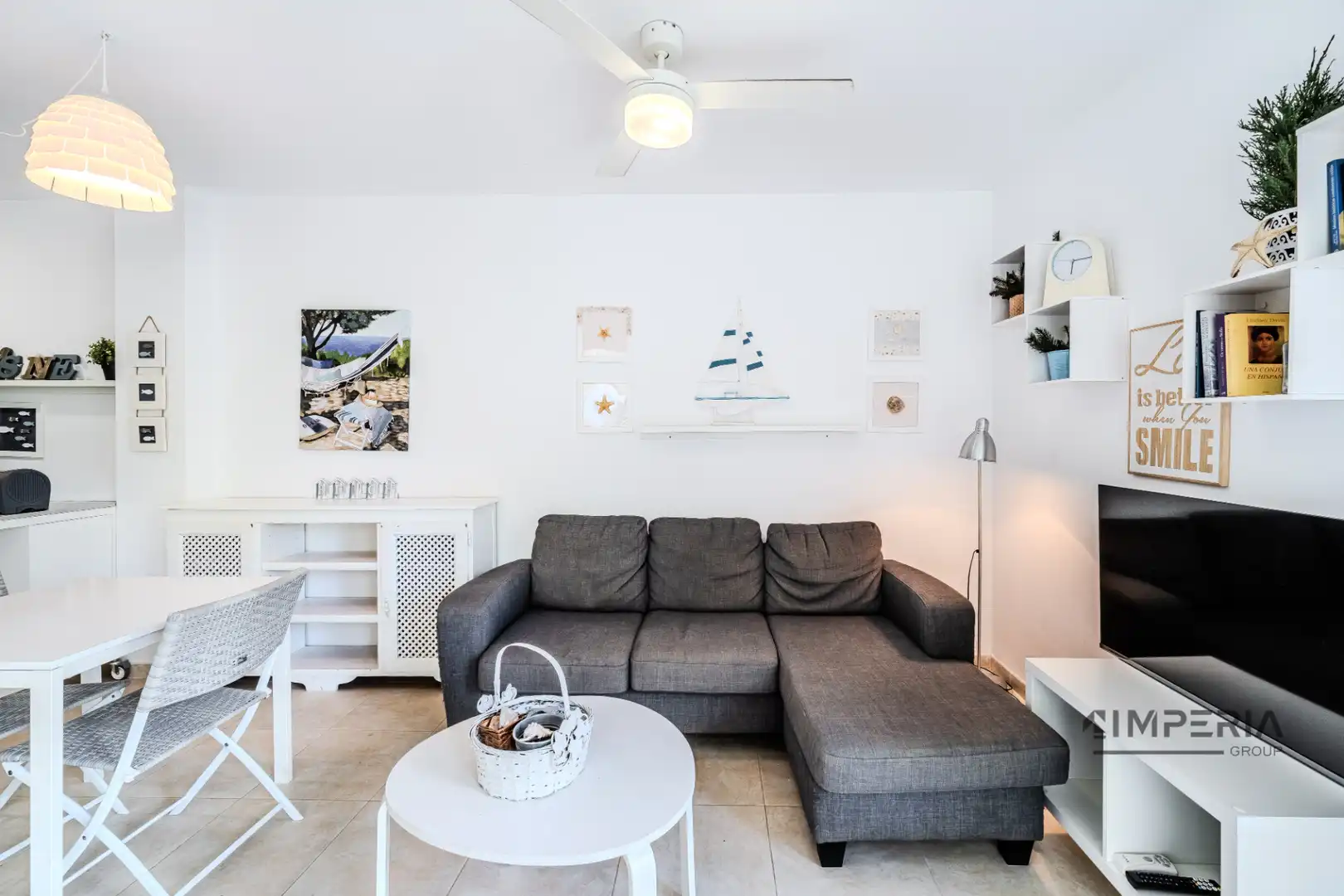 Wohnzimmer von Wohnung zum Verkauf in L'Ametlla de Mar  mit Klimaanlage, Heizung und Terrasse