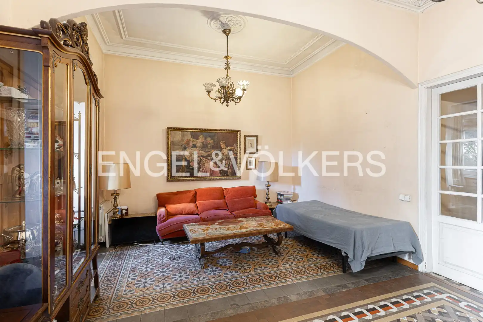 Sala de estar de Piso en venta en Barcelona con Aire acondicionado, Calefacción y Parquet