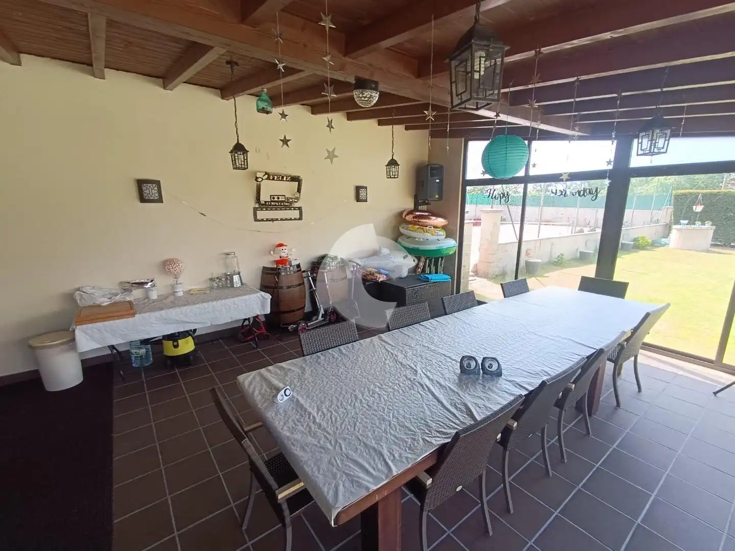 Terraza de Casa o chalet en venta en San Cibrao das Viñas con Calefacción, Jardín privado y Piscina