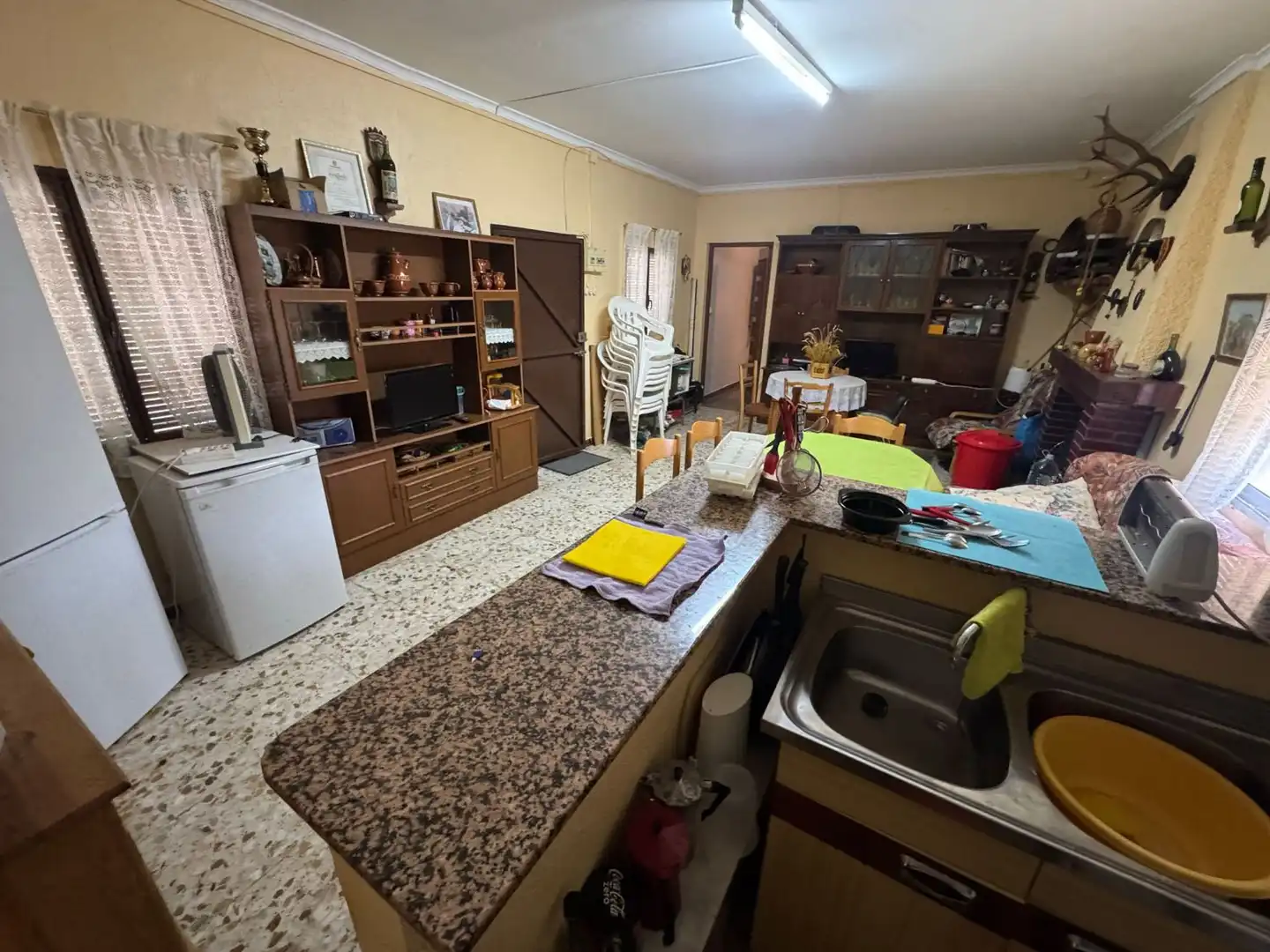 Cocina de Finca rústica en venta en Valdepeñas con Piscina