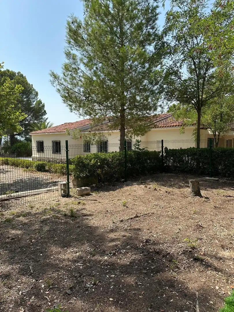 Exterior view of Houses for sale in Muro de Alcoy  with Heating, Swimming Pool and Furnished