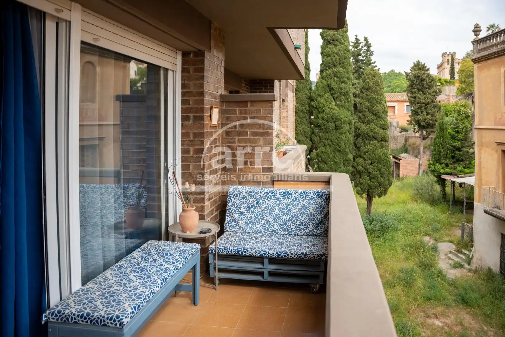 Terrasse von Wohnung zum Verkauf in Teià mit Klimaanlage, Terrasse und Balkon