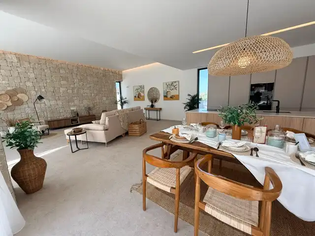 Sala d'estar de Casa o xalet en venda en Dénia amb Aire condicionat, Calefacció i Jardí privat