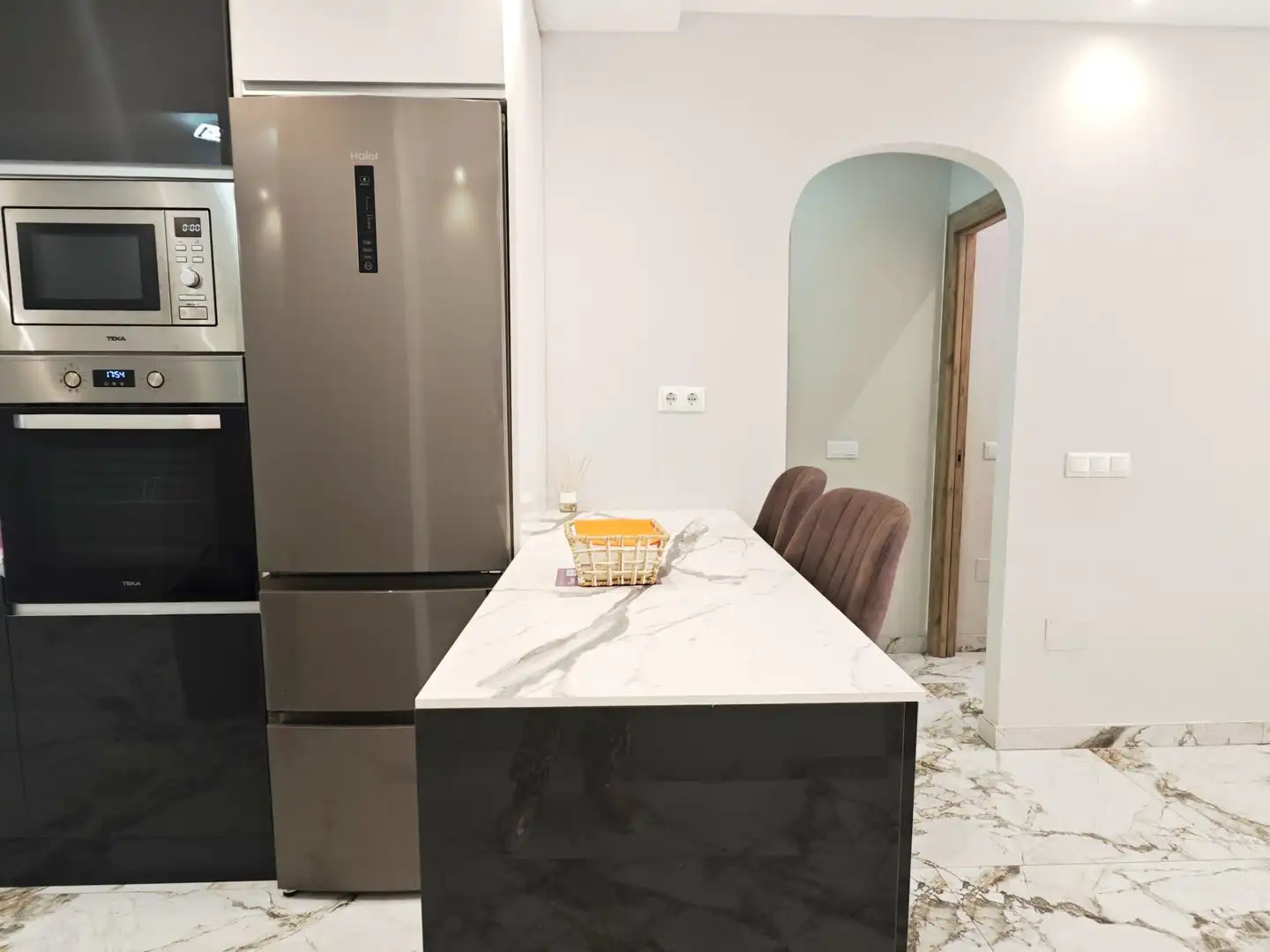Kitchen of Ground floor for rent in Mijas  with Air Conditioner, Private garden and Terrace