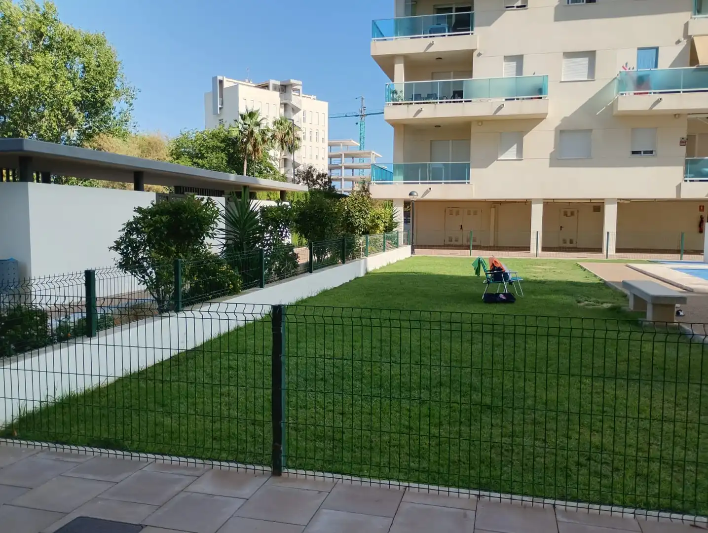 Terrassa de Apartament de lloguer en Piles amb Aire condicionat, Moblat i Forn