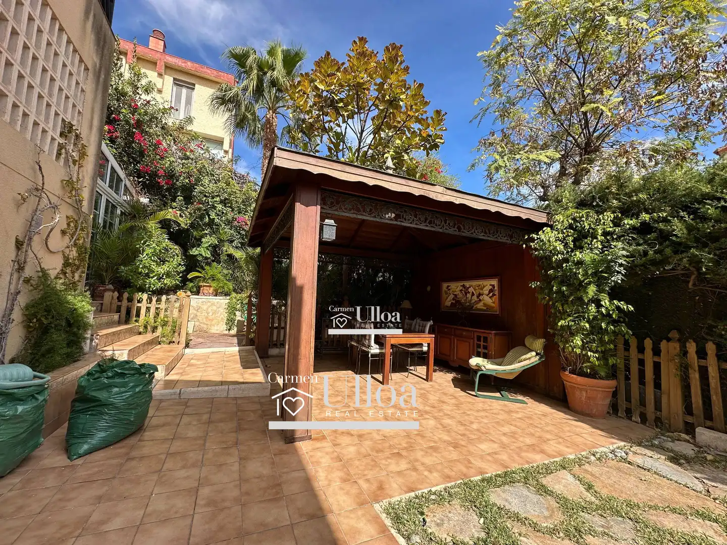 Terrasse von Haus oder Chalet zum Verkauf in Alicante / Alacant mit Klimaanlage, Heizung und Privatgarten