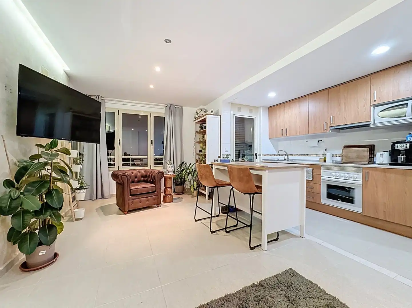 Kitchen of Flat for sale in L'Alfàs del Pi  with Air Conditioner, Private garden and Terrace