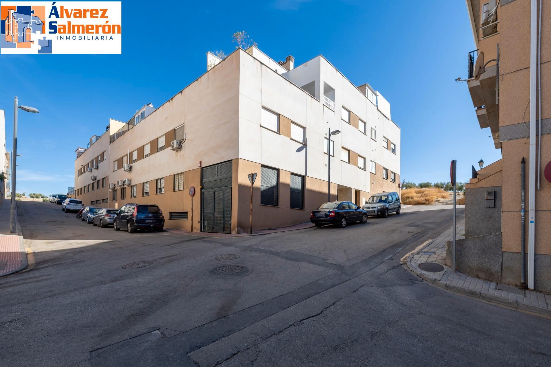 Exterior view of Flat for sale in Las Gabias  with Air Conditioner, Storage room and Community pool