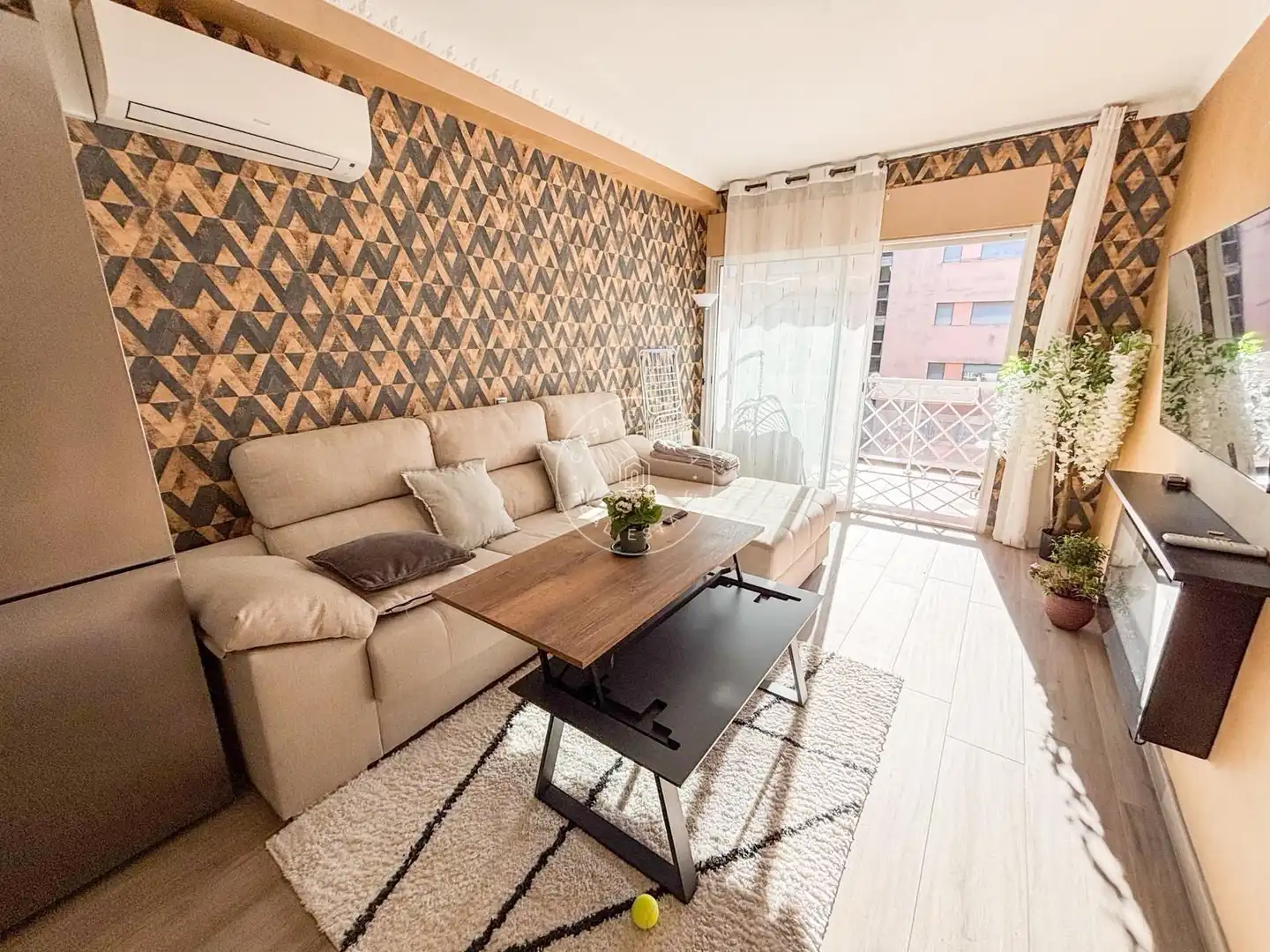 Wohnzimmer von Wohnung zum Verkauf in Lloret de Mar mit Klimaanlage, Heizung und Terrasse