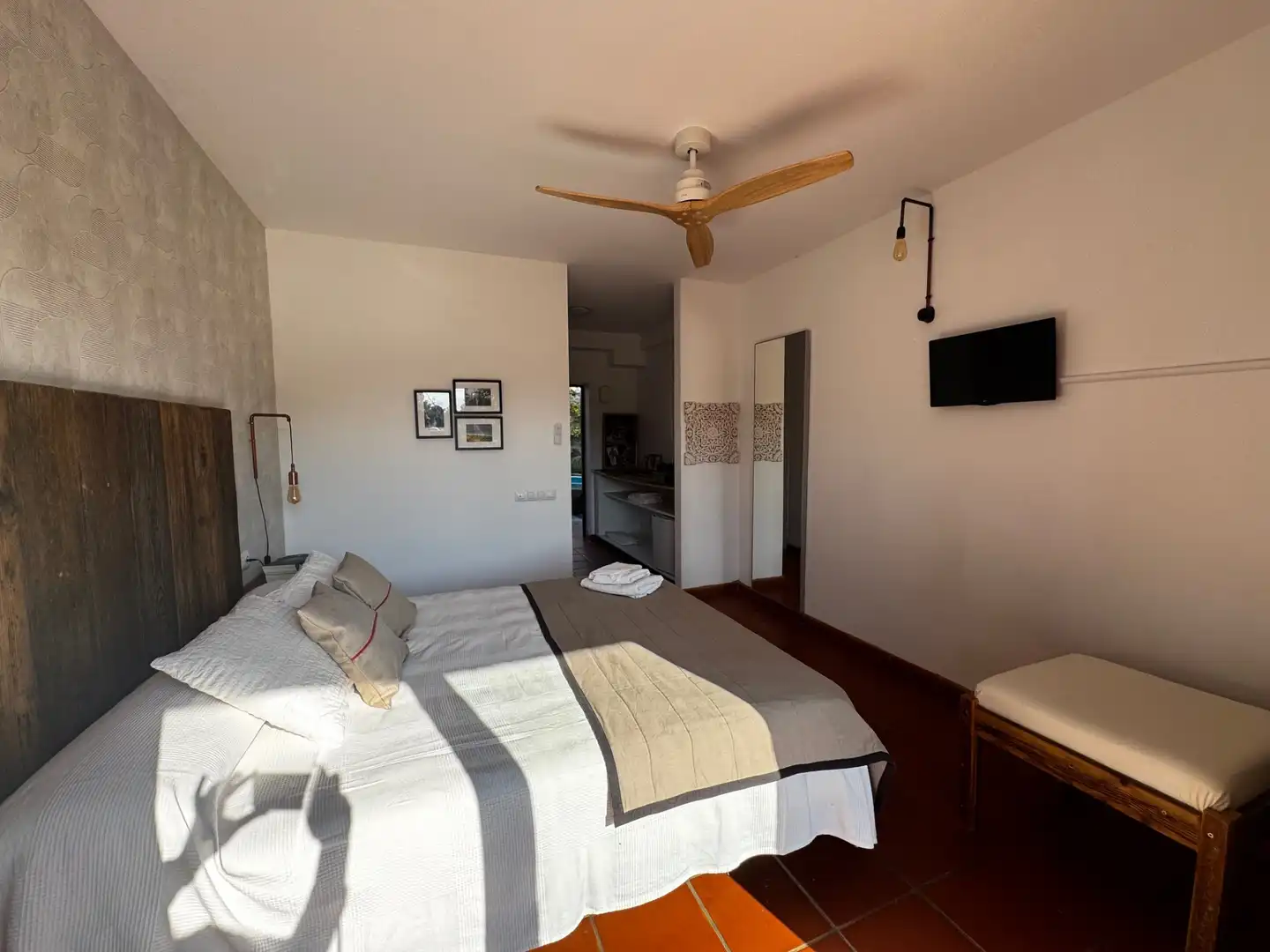 Habitación de Finca rústica en venta en Lledó con Aire acondicionado, Terraza y Piscina