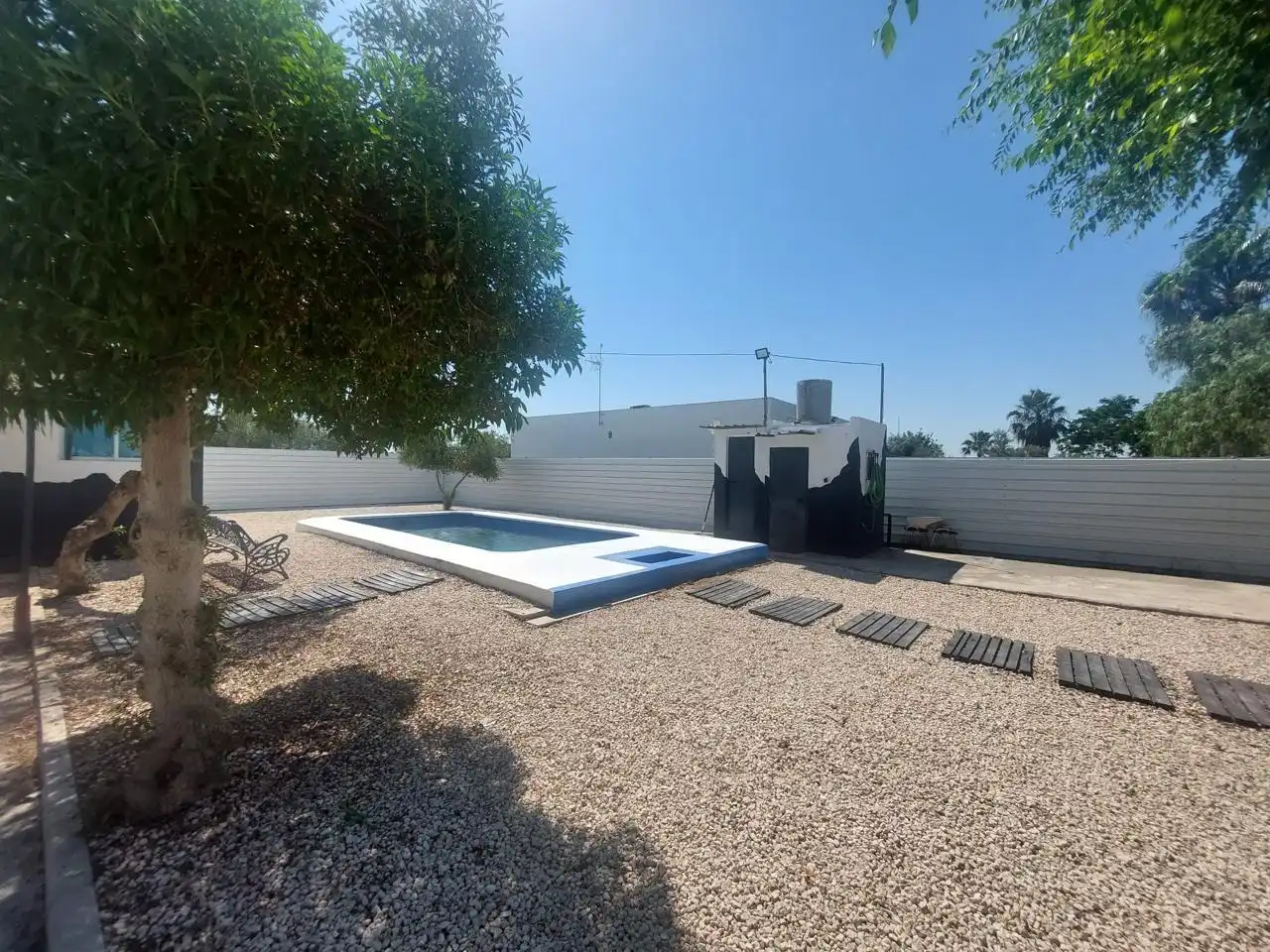 Piscina de Casa o chalet en venta en Los Palacios y Villafranca con Aire acondicionado, Jardín privado y Terraza