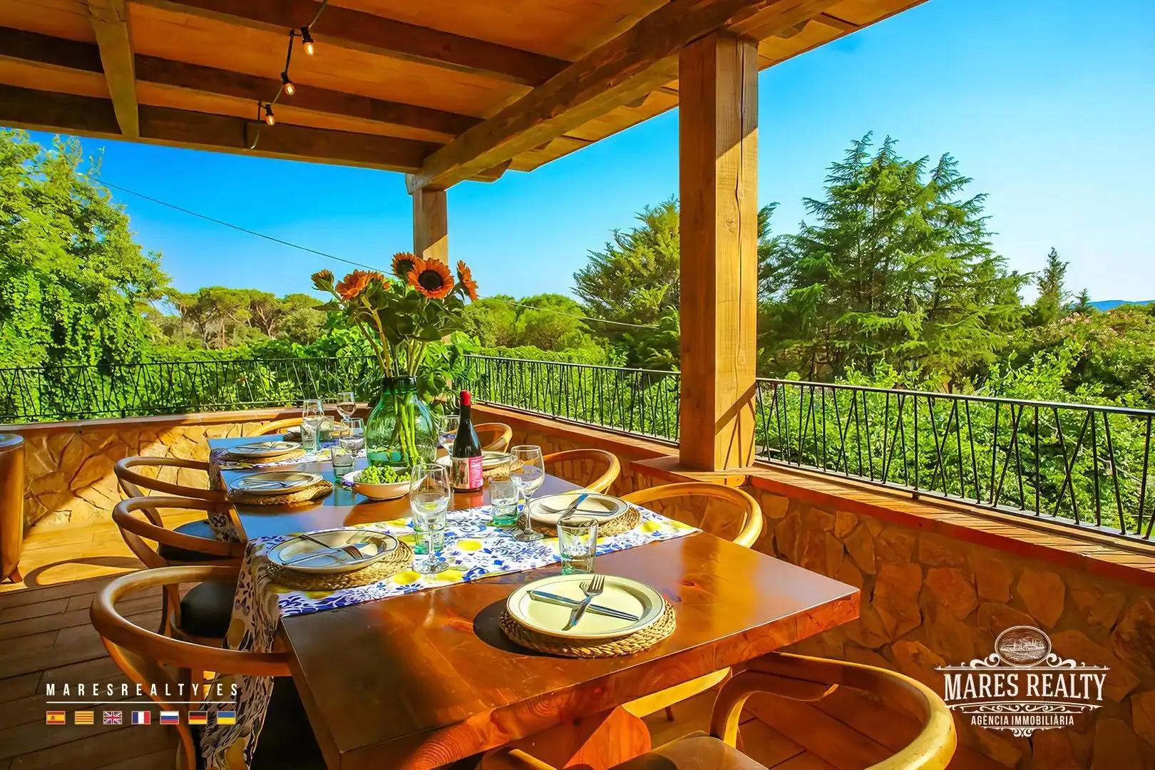 Terrasse von Country house zum Verkauf in Vidreres mit Heizung, Privatgarten und Abstellraum
