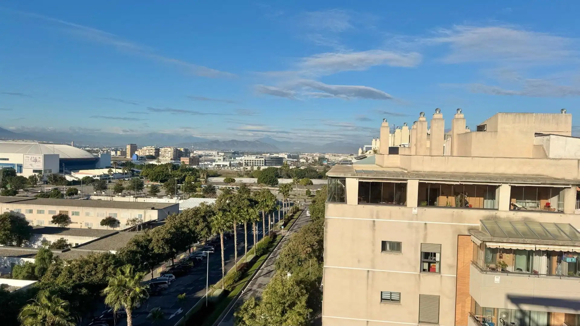 Außenansicht von Dachboden zur Miete in Málaga mit Klimaanlage, Heizung und Terrasse
