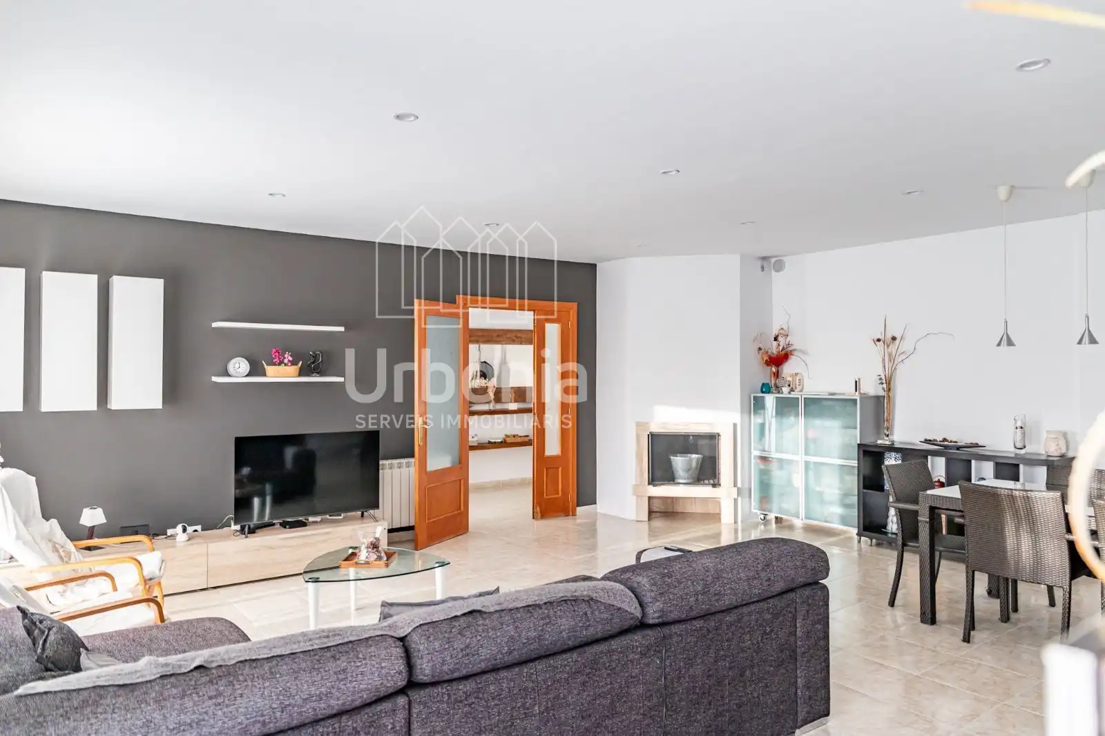 Wohnzimmer von Haus oder Chalet zum Verkauf in Argentona mit Privatgarten, Abstellraum und Schwimmbad