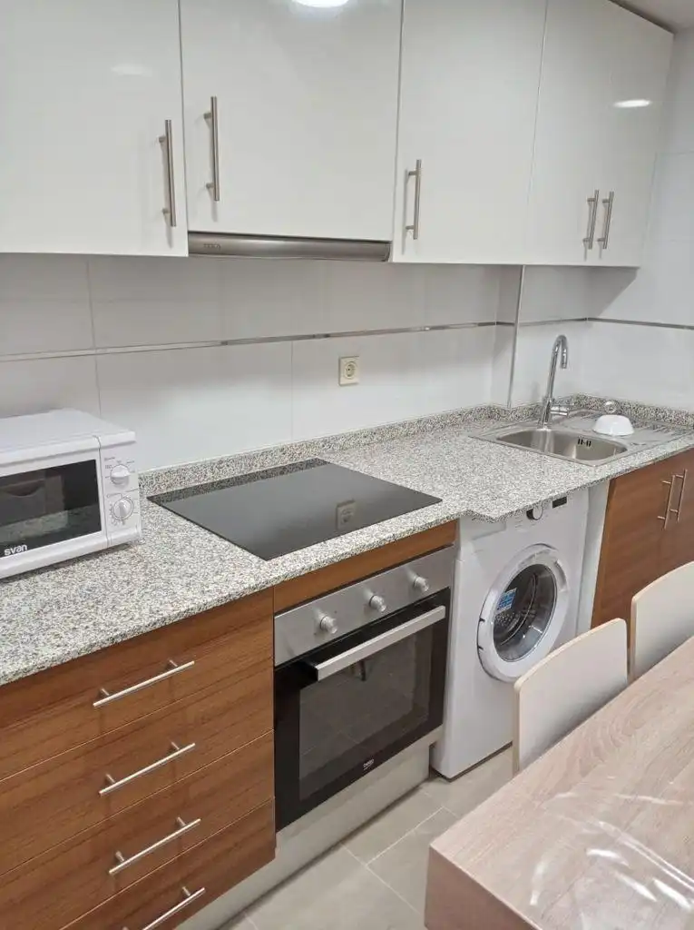 Kitchen of Flat for rent in Roquetas de Mar  with Heating, Terrace and Furnished