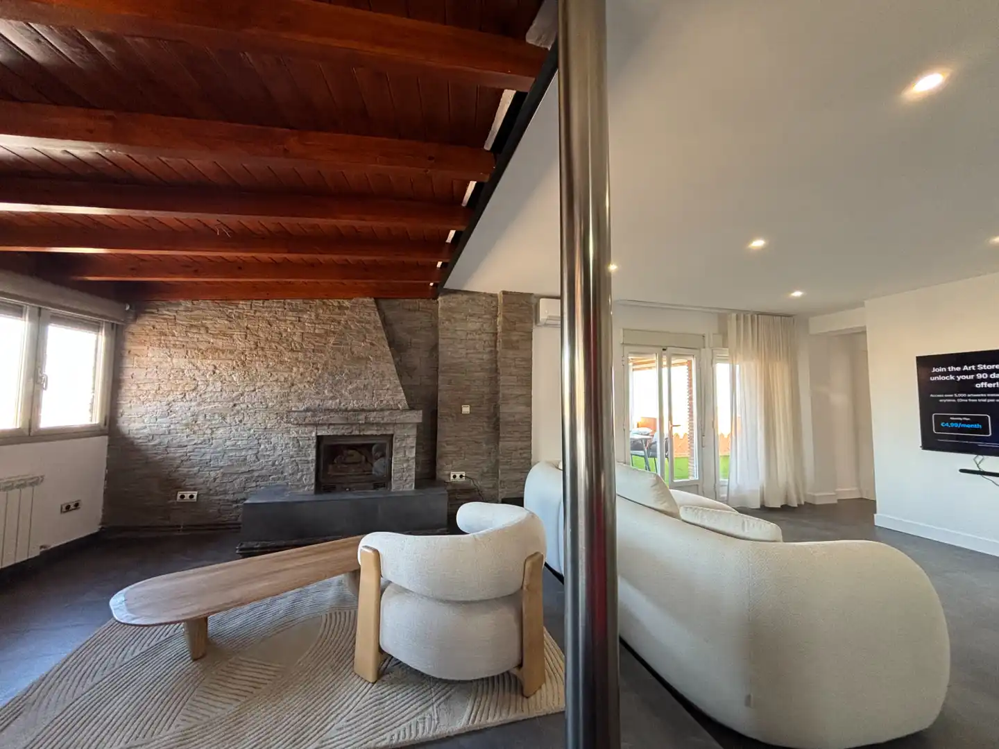 Sala de estar de Ático de alquiler en La Zubia con Aire acondicionado, Calefacción y Jardín privado