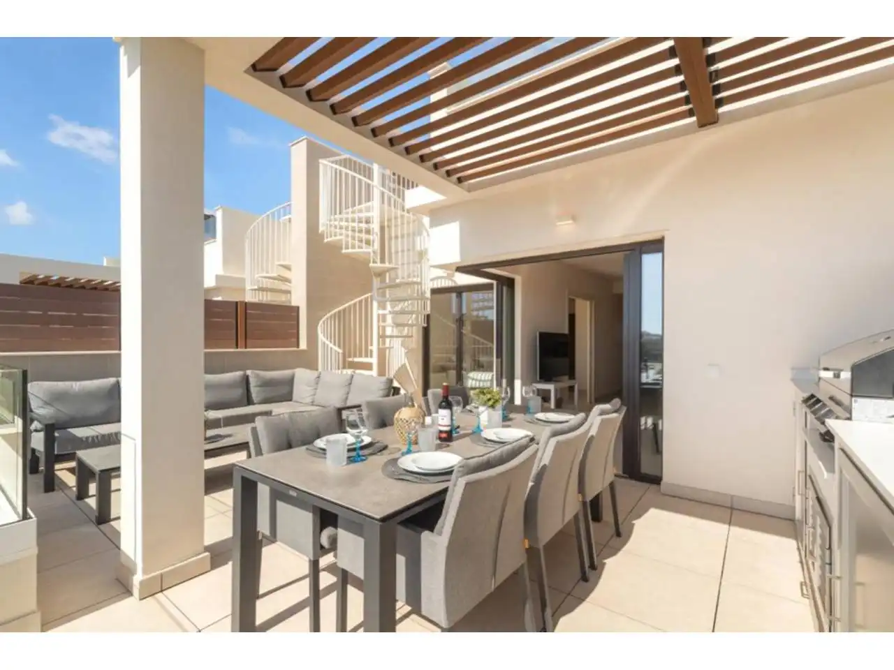 Terraza de Ático en venta en Mijas con Aire acondicionado, Terraza y Trastero