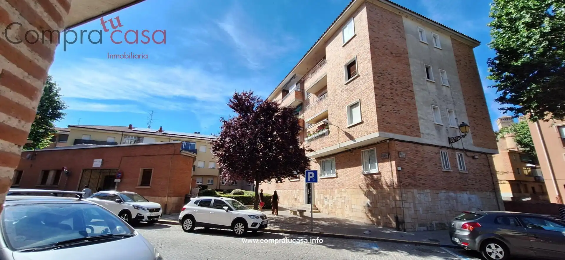 Exterior view of Flat for sale in Segovia  with Heating, Parquet flooring and Terrace