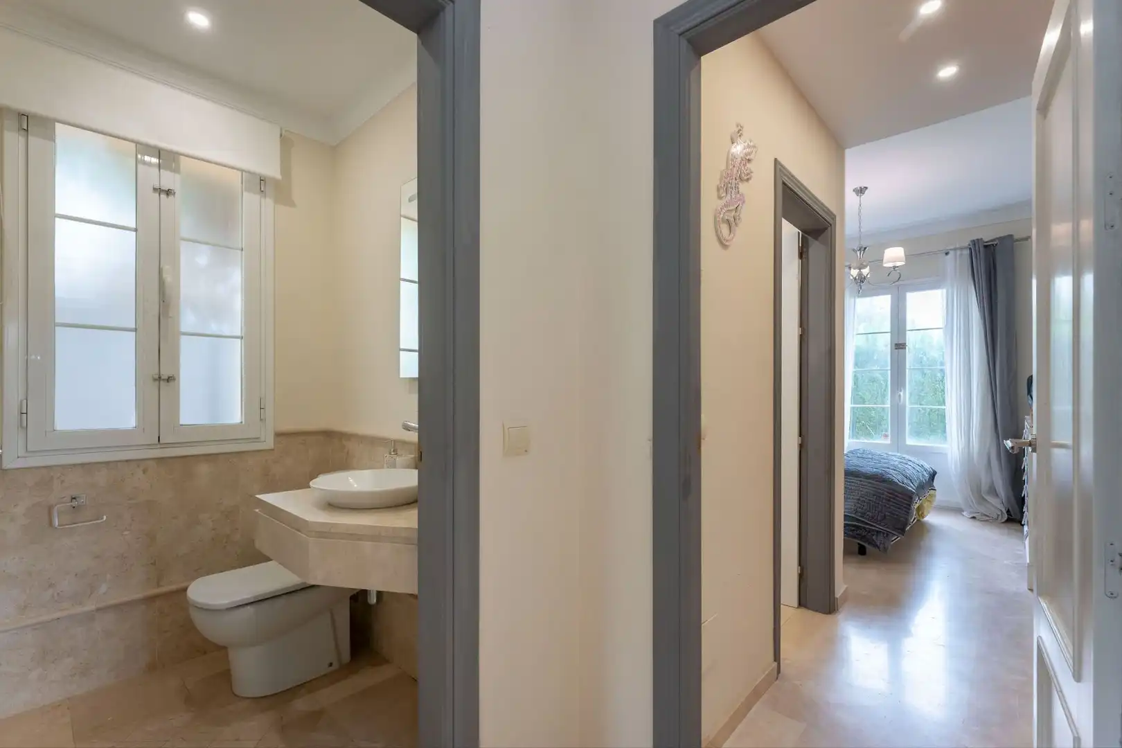 Baño de Casa o chalet en venta en Mijas con Aire acondicionado, Jardín privado y Terraza
