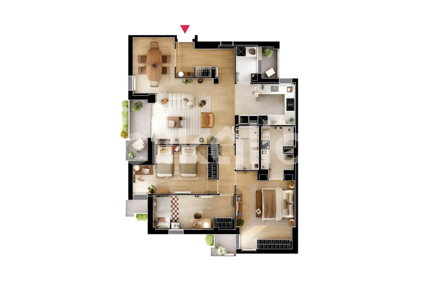 Flat for sale in Madrid  with Air Conditioner, Heating and Private garden