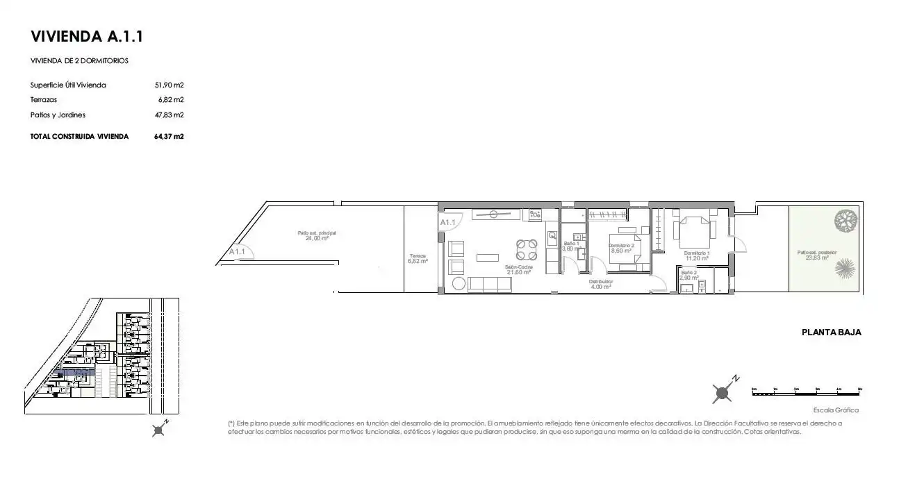 Bungalow for sale in Puerto de Mazarrón, imagen 8