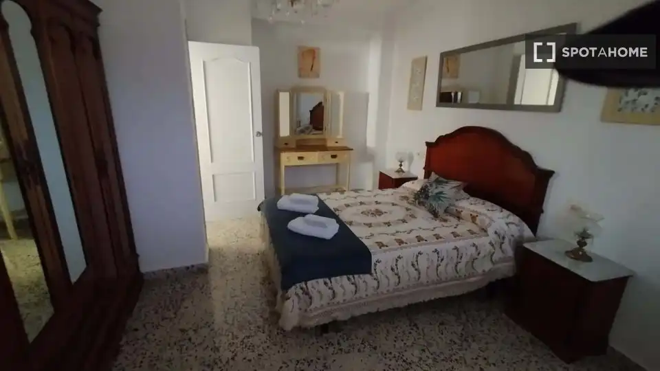 Habitación de Apartamento para compartir en Dúrcal con Aire acondicionado, Terraza y Amueblado