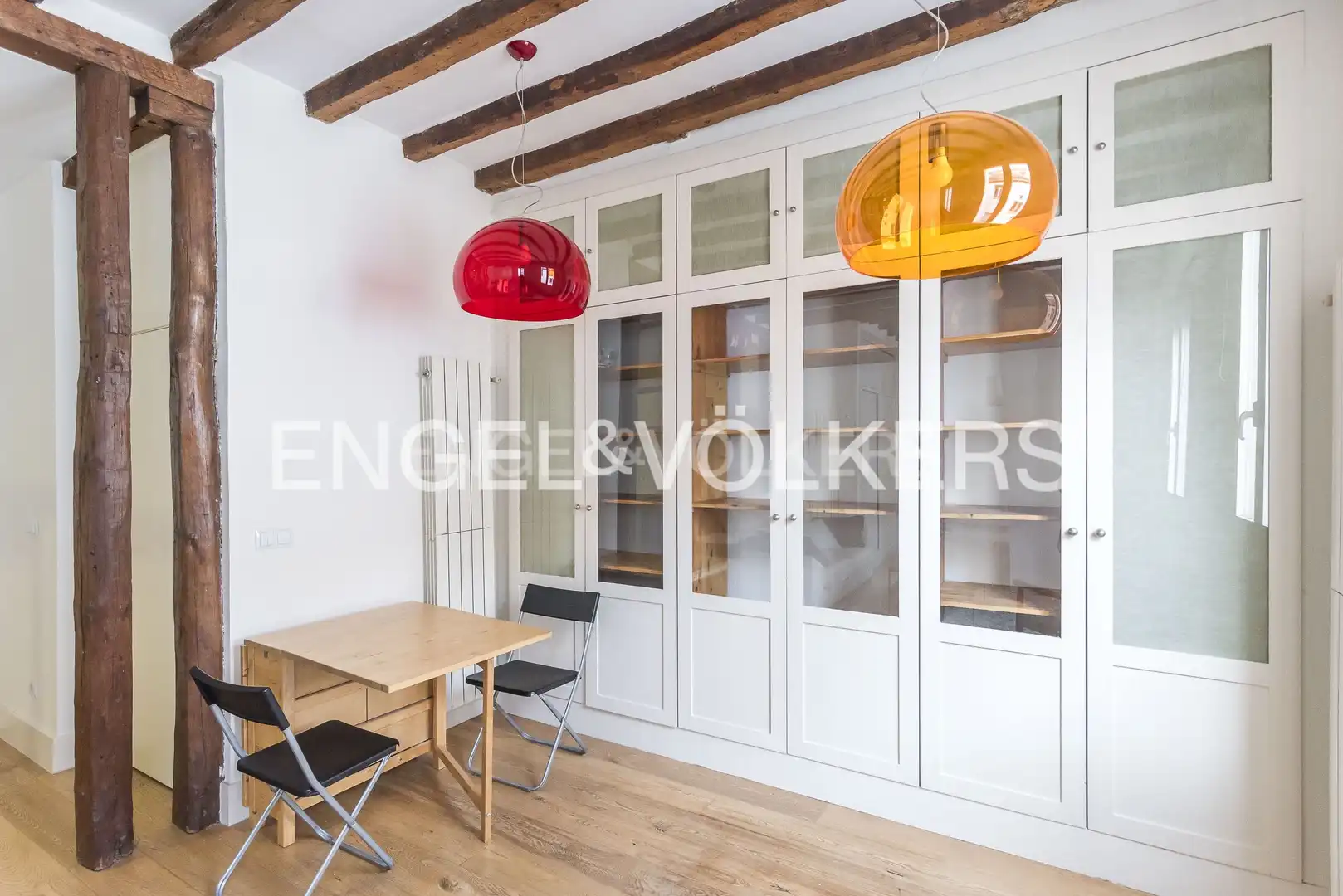 Dining room of Attic for rent in Madrid  with Air Conditioner, Heating and Parquet flooring