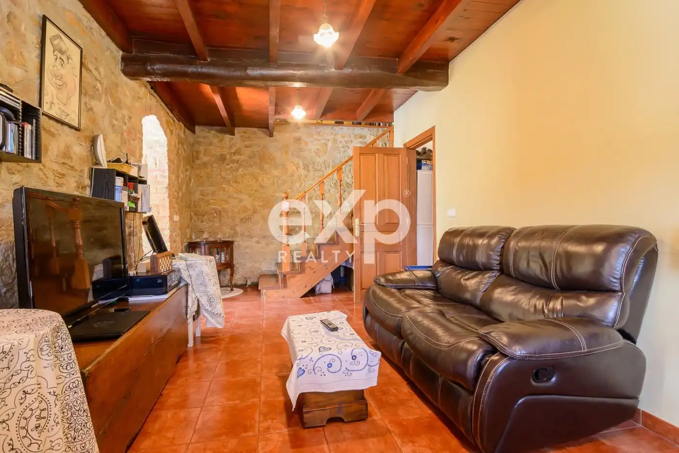 Living room of Houses for sale in Langreo  with Heating, Private garden and Swimming Pool