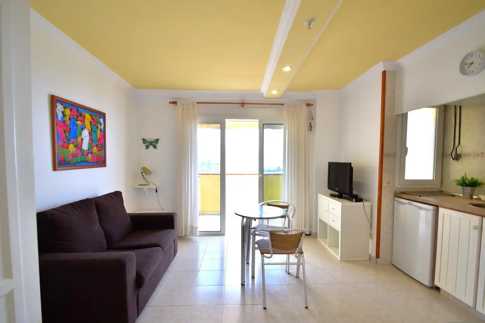 Sala de estar de Apartamento de alquiler en Puerto de la Cruz con Jardín privado
