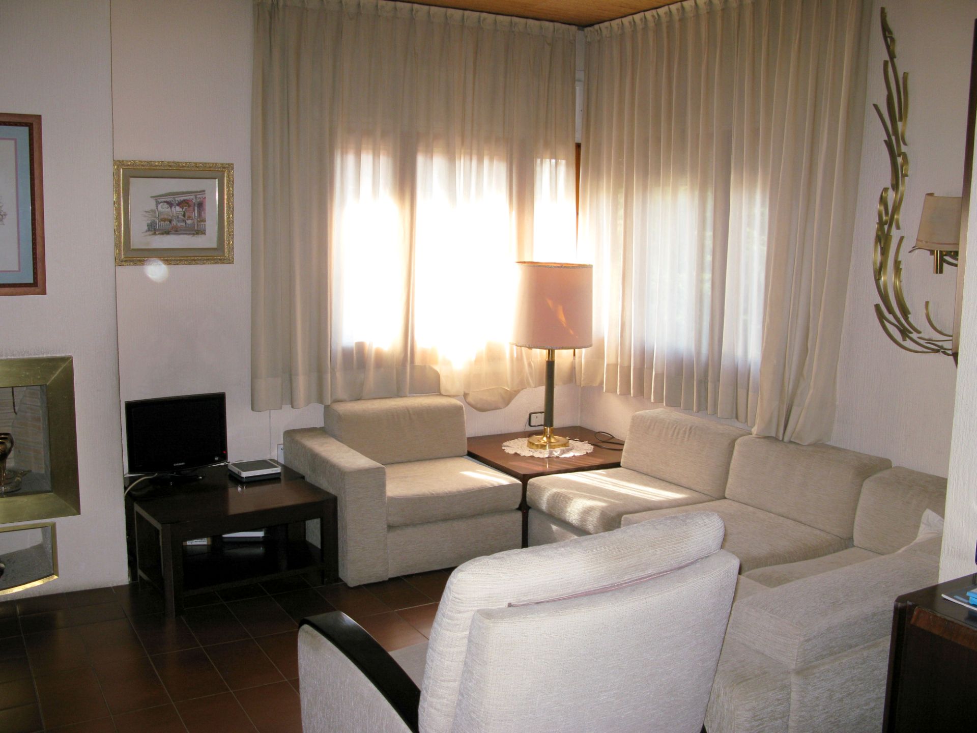 Living room of House or chalet to rent in Cerdanyola del Vallès  with Heating, Terrace and Furnished