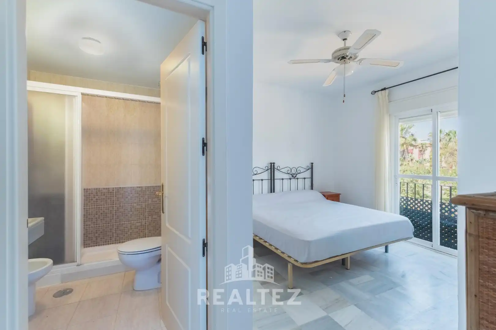 Schlafzimmer von Einfamilien-Reihenhaus zum Verkauf in El Puerto de Santa María mit Terrasse, Möbliert und Balkon